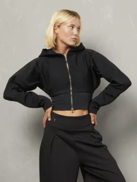 Agnes Tam fermuarlı sweatshirt