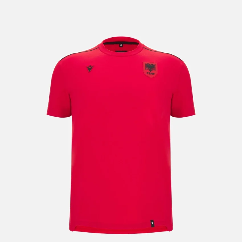 Arnavutluk Milli Takımı FSHF 2026/27 Genç Spor Kırmızı Athleisure Tişört Arnavutluk Milli Takımı FSHF 2026/27 Genç Spor Kırmızı Athleisure Tişört