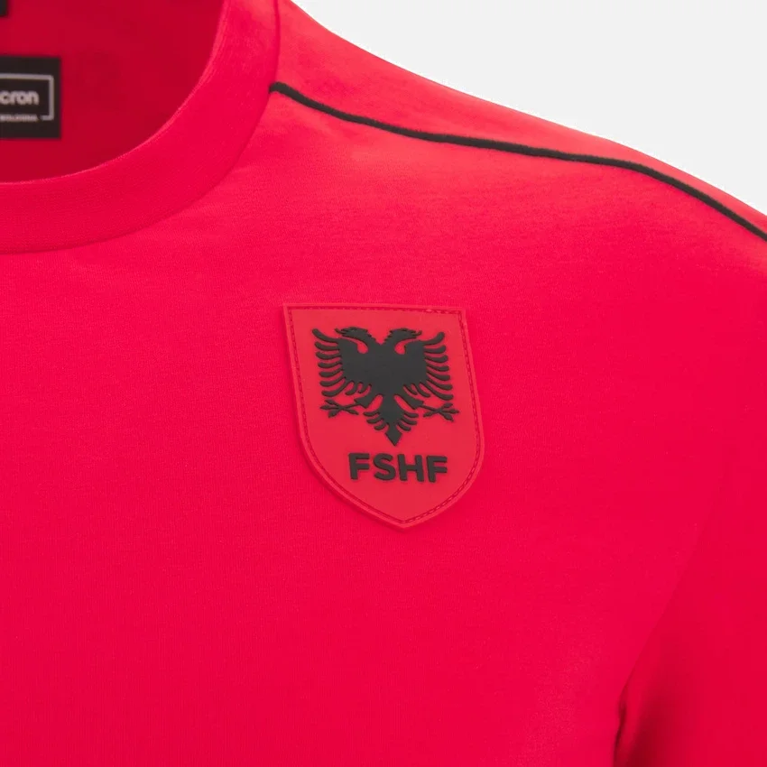 Arnavutluk Milli Takımı FSHF 2026/27 Genç Spor Kırmızı Athleisure Tişört Arnavutluk Milli Takımı FSHF 2026/27 Genç Spor Kırmızı Athleisure Tişört