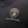 Automobili Lamborghini Squadra Corse Erkek Siyah Polo Gömlek Automobili Lamborghini Squadra Corse Erkek Siyah Polo Gömlek