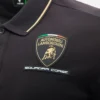 Automobili Lamborghini Squadra Corse Erkek Siyah Polo Gömlek Automobili Lamborghini Squadra Corse Erkek Siyah Polo Gömlek