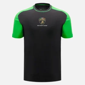 Automobili Lamborghini Squadra Corse Erkek Siyah Spor Tişört