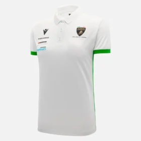 Automobili Lamborghini Squadra Corse Kadın Beyaz Polo Yaka Gömlek