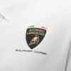 Automobili Lamborghini Squadra Corse Kadın Beyaz Polo Yaka Gömlek