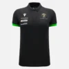 Automobili Lamborghini Squadra Corse Kadın Siyah Polo Yaka Tişört