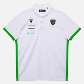 Automobili Lamborghini Squadra Corse Çocuk Beyaz Polo Yaka Tişört Automobili Lamborghini Squadra Corse Çocuk Beyaz Polo Yaka Tişört