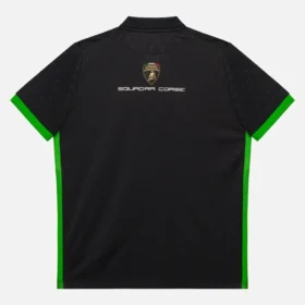 Automobili Lamborghini Squadra Corse Çocuk Siyah Polo Yaka Tişört Automobili Lamborghini Squadra Corse Çocuk Siyah Polo Yaka Tişört