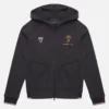 Automobili Lamborghini Squadra Corse Çocuk Siyah Üç Renkli Tam Fermuarlı Sweatshirt