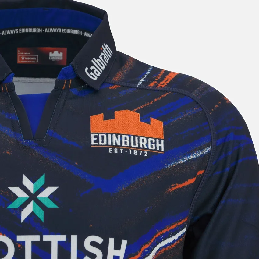 Edinburgh Rugby 2025/26 Ev Sahibi Takım Replika Gömleği Edinburgh Rugby 2025/26 Ev Sahibi Takım Replika Gömleği