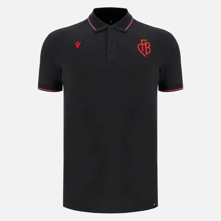 FC Basel 2025/26 Athleisure Yetişkin Pamuklu Polo Yaka Tişört FC Basel 2025/26 Athleisure Yetişkin Pamuklu Polo Yaka Tişört