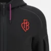 FC Basel 2025/26 Athleisure Yetişkinler İçin Tam Fermuarlı Pamuklu Kapüşonlu Sweatshirt