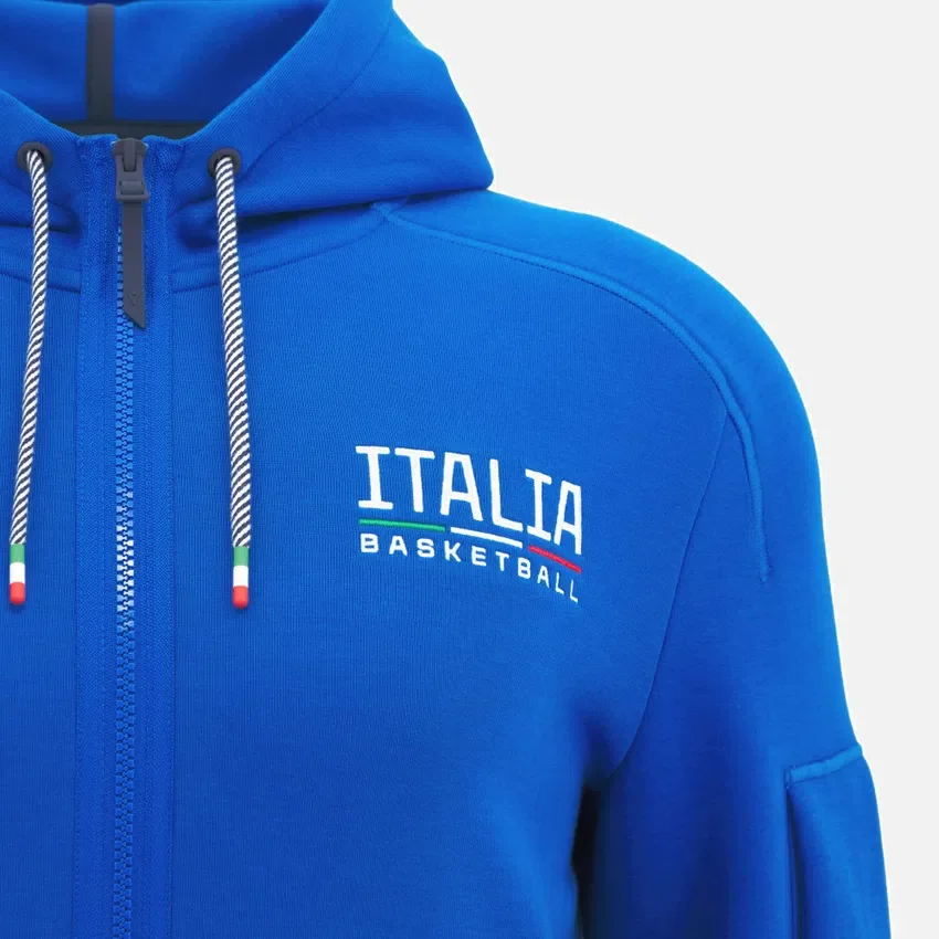 Italbasket 2025/26 erkek kapüşonlu Athleisure giyim Italbasket 2025/26 erkek kapüşonlu Athleisure giyim