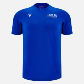 Italbasket 2025/26 yetişkin oyuncu seyahat pamuklu tişört