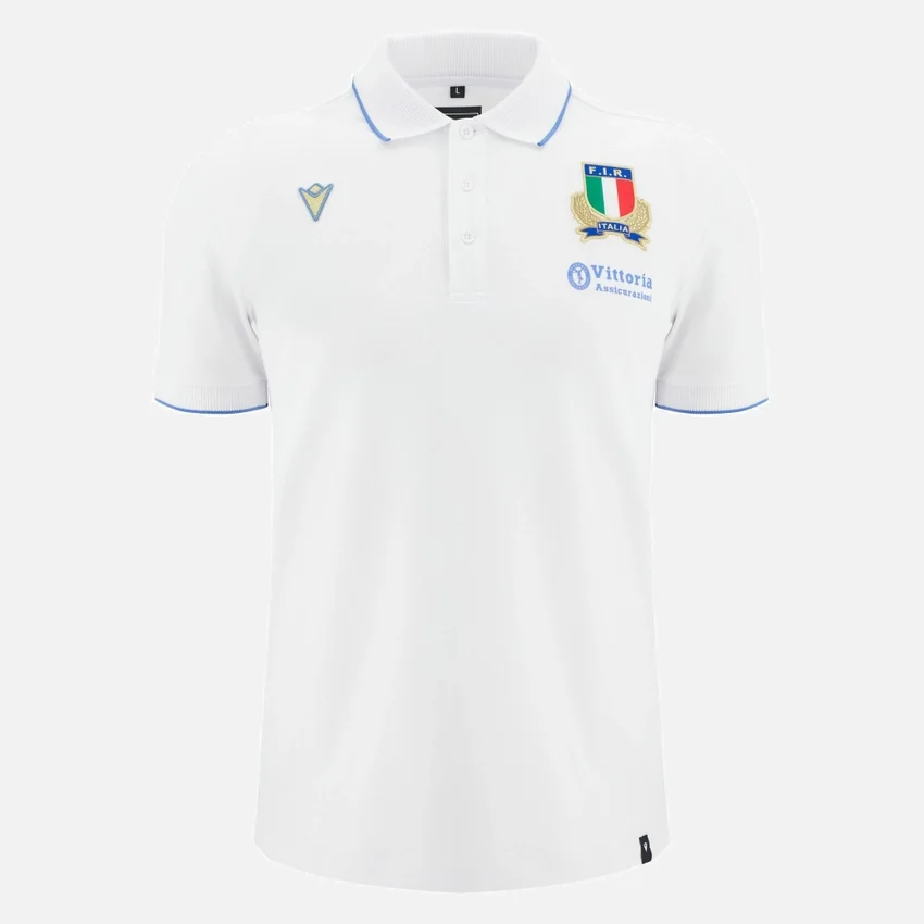 Italia Rugby 2025/26 Athleisure Yetişkin Pamuklu Polo Yaka Tişört Italia Rugby 2025/26 Athleisure Yetişkin Pamuklu Polo Yaka Tişört