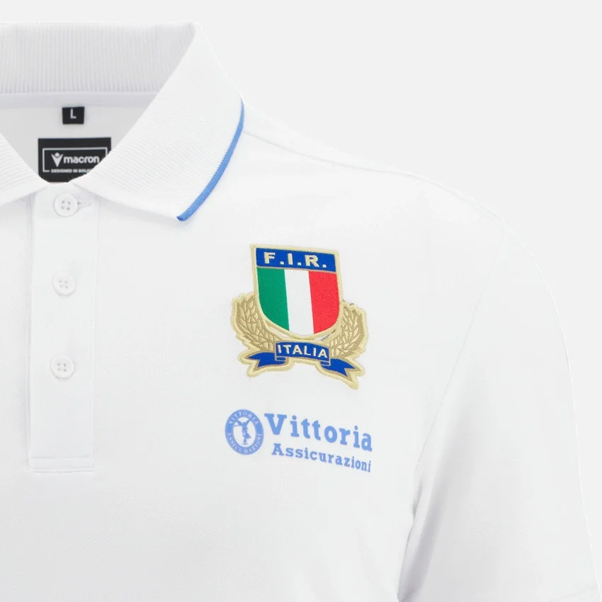 Italia Rugby 2025/26 Athleisure Yetişkin Pamuklu Polo Yaka Tişört Italia Rugby 2025/26 Athleisure Yetişkin Pamuklu Polo Yaka Tişört
