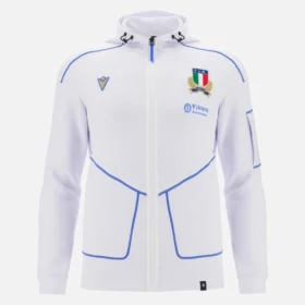 Italia Rugby 2025/26 Athleisure Yetişkinler İçin Tam Fermuarlı Sweatshirt