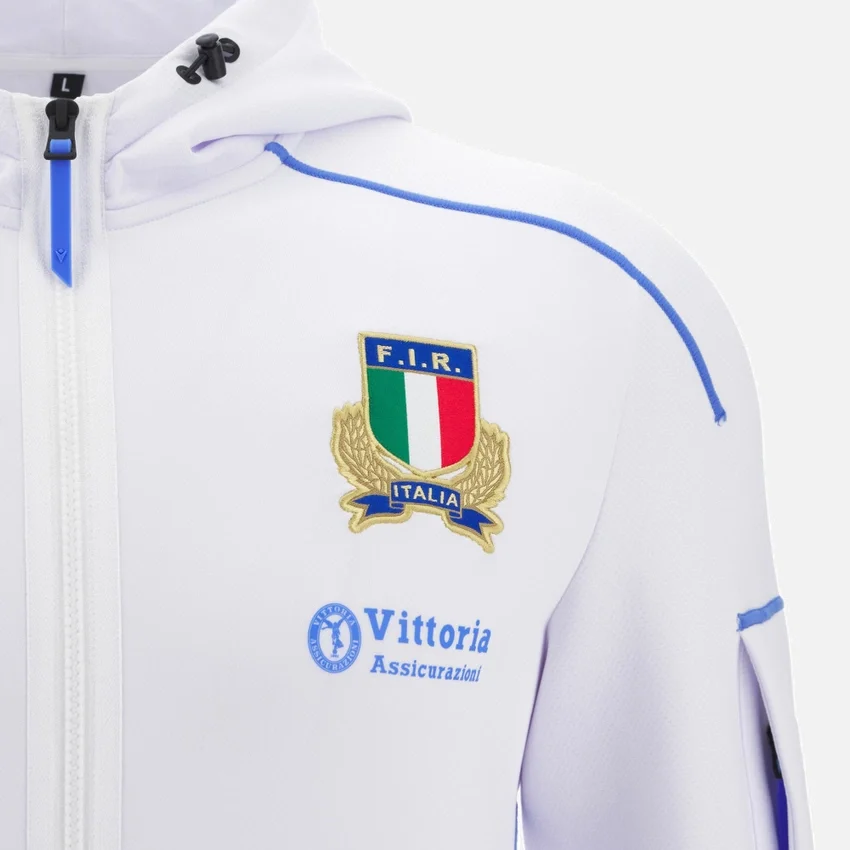 Italia Rugby 2025/26 Athleisure Yetişkinler İçin Tam Fermuarlı Sweatshirt Italia Rugby 2025/26 Athleisure Yetişkinler İçin Tam Fermuarlı Sweatshirt