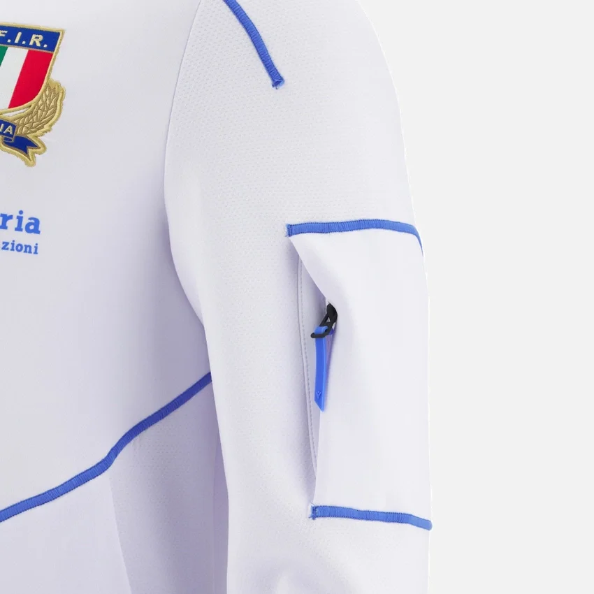 Italia Rugby 2025/26 Athleisure Yetişkinler İçin Tam Fermuarlı Sweatshirt Italia Rugby 2025/26 Athleisure Yetişkinler İçin Tam Fermuarlı Sweatshirt