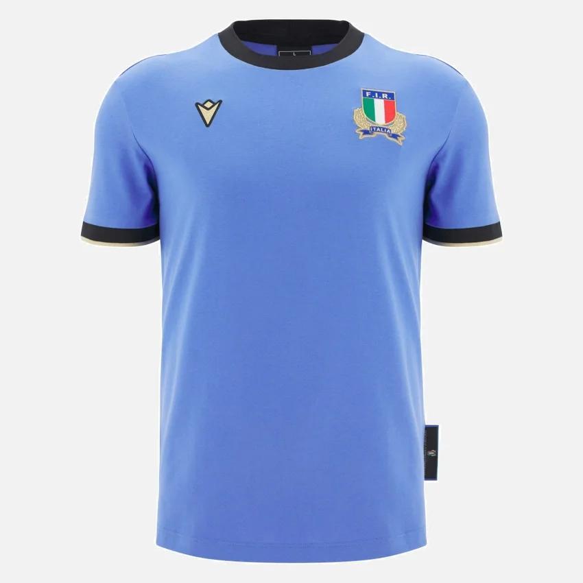 Italia Rugby 2025/26 Nervürlü Pamuklu Tişörtler Taraftar Serisi Italia Rugby 2025/26 Nervürlü Pamuklu Tişörtler Taraftar Serisi