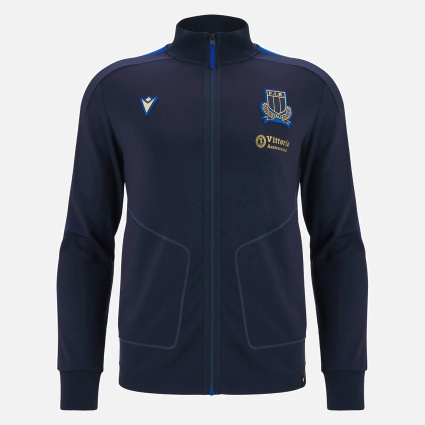 Italia Rugby 2025/26 Yetişkinler için Athleisure Anthem Ceket Italia Rugby 2025/26 Yetişkinler için Athleisure Anthem Ceket