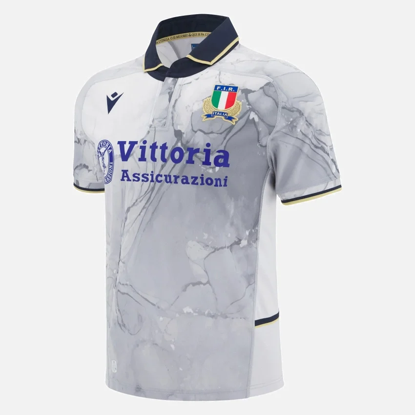 Italia Rugby 2025/26 Yetişkinler İçin Deplasman Poly Replica Gömleği Italia Rugby 2025/26 Yetişkinler İçin Deplasman Poly Replica Gömleği