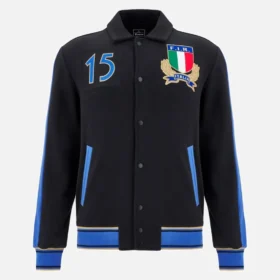 Italia Rugby 2025/26 Yetişkinler İçin Taraftar Serisi Kolej Sweatshirt