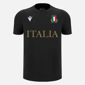 Italia Rugby 2025/26 Yetişkinler İçin Taraftar Serisi Pamuklu Tişörtler