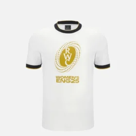 Kadınlar Rugby Dünya Kupası 2025 Junior Fan Line Pamuklu Tişört Kadınlar Rugby Dünya Kupası 2025 Junior Fan Line Pamuklu Tişört