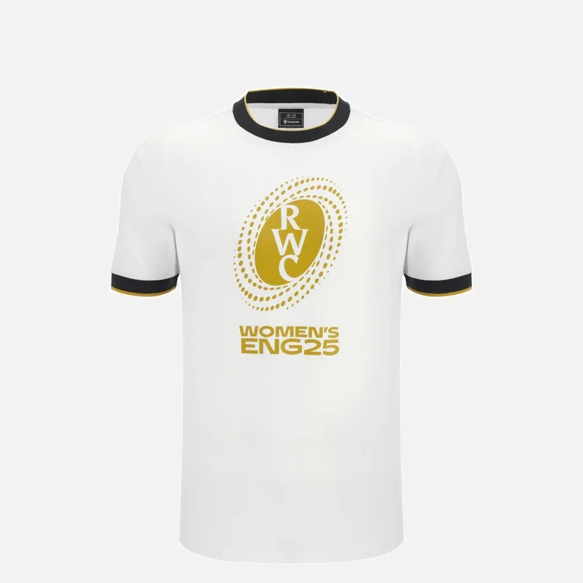 Kadınlar Rugby Dünya Kupası 2025 Junior Fan Line Pamuklu Tişört Kadınlar Rugby Dünya Kupası 2025 Junior Fan Line Pamuklu Tişört