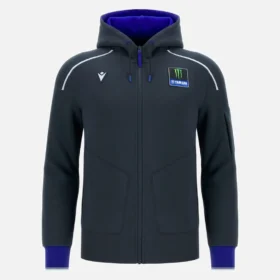 Monster Energy Yamaha MotoGP 2026 Erkek Seyahat Replika Tam Fermuarlı Sweatshirt