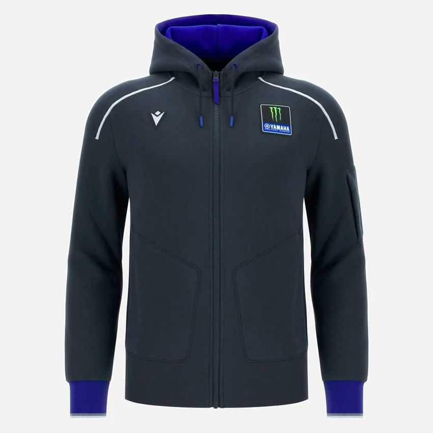 Monster Energy Yamaha MotoGP 2026 Erkek Seyahat Replika Tam Fermuarlı Sweatshirt Monster Energy Yamaha MotoGP 2026 Erkek Seyahat Replika Tam Fermuarlı Sweatshirt