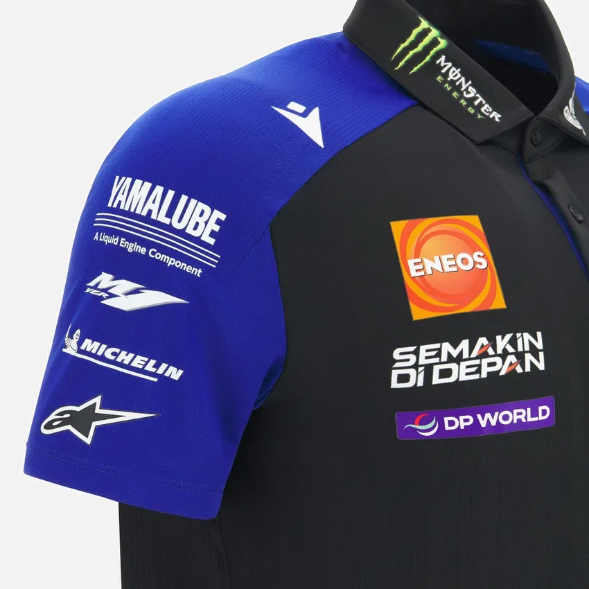 Monster Energy Yamaha MotoGP 2026 Erkek Takım Replika Polo Yaka Tişört Monster Energy Yamaha MotoGP 2026 Erkek Takım Replika Polo Yaka Tişört