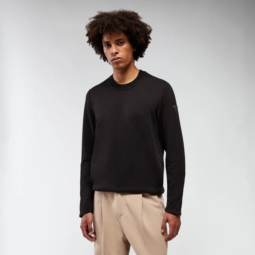 Mooncrest Ribana Şeritli Bisiklet Yaka Sweatshirt Mooncrest Ribana Şeritli Bisiklet Yaka Sweatshirt