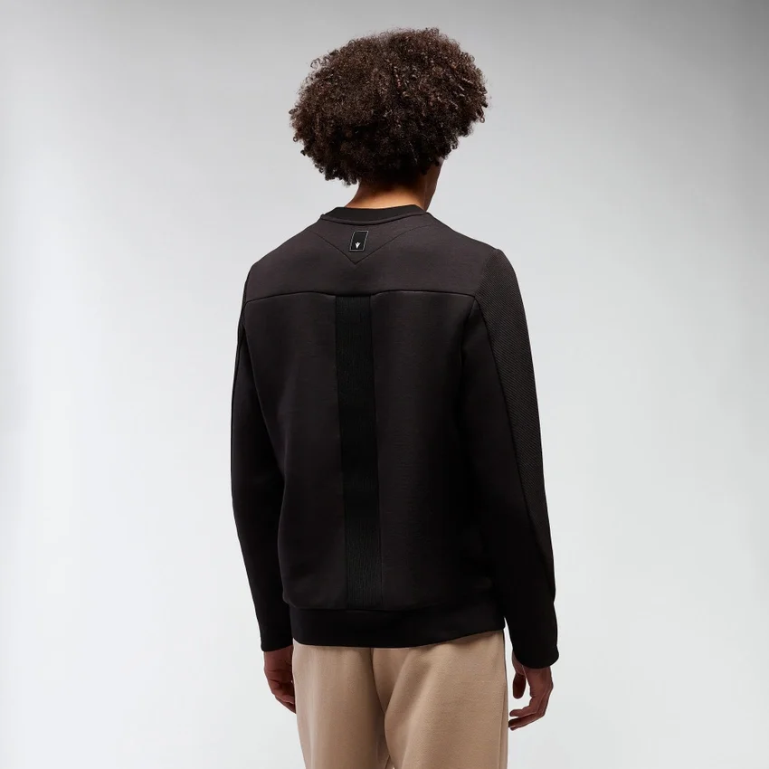 Mooncrest Ribana Şeritli Bisiklet Yaka Sweatshirt Mooncrest Ribana Şeritli Bisiklet Yaka Sweatshirt