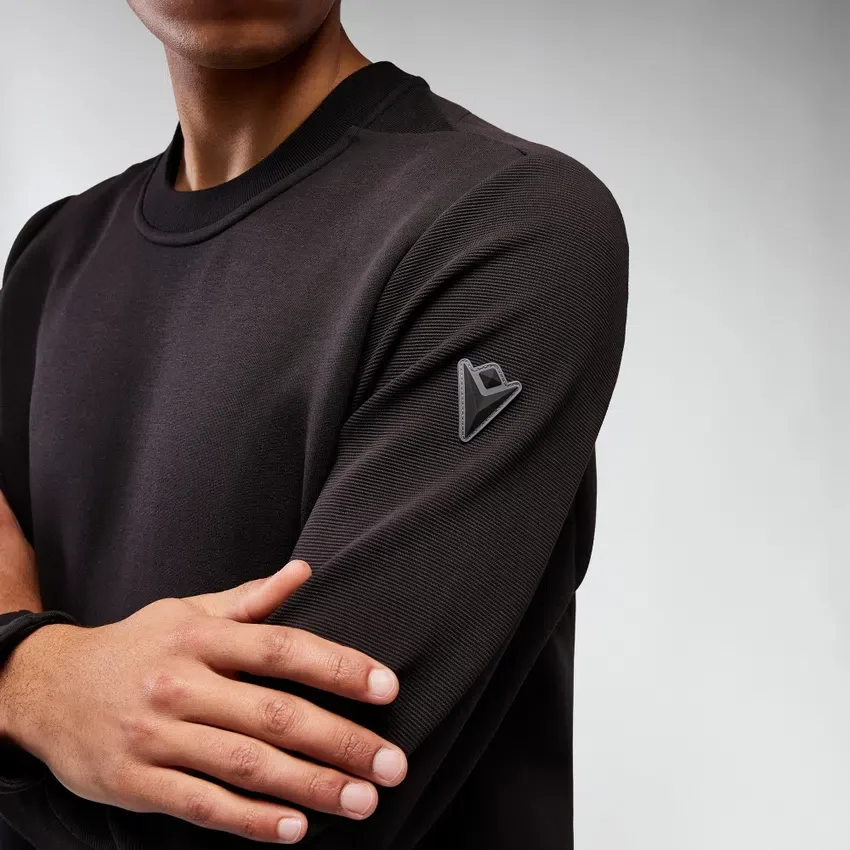 Mooncrest Ribana Şeritli Bisiklet Yaka Sweatshirt Mooncrest Ribana Şeritli Bisiklet Yaka Sweatshirt