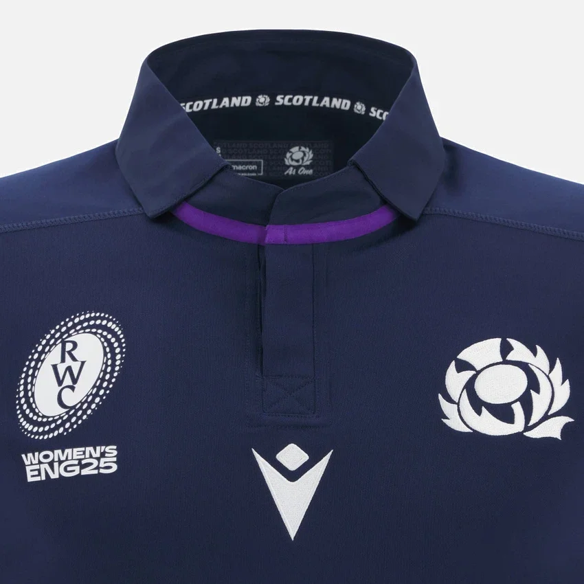 Scottish Rugby 2025/26 Ev WRWC Kadın Kesim Replika Gömlek Scottish Rugby 2025/26 Ev WRWC Kadın Kesim Replika Gömlek
