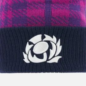 Scottish Rugby 2025/26 Lacivert ve Mor Ponponlu Bereler
