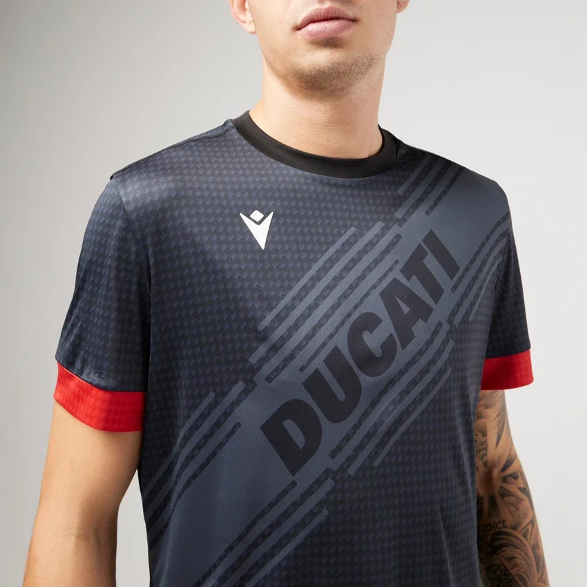 Siyah Padel Gömleği Macron X Ducati Siyah Padel Gömleği Macron X Ducati