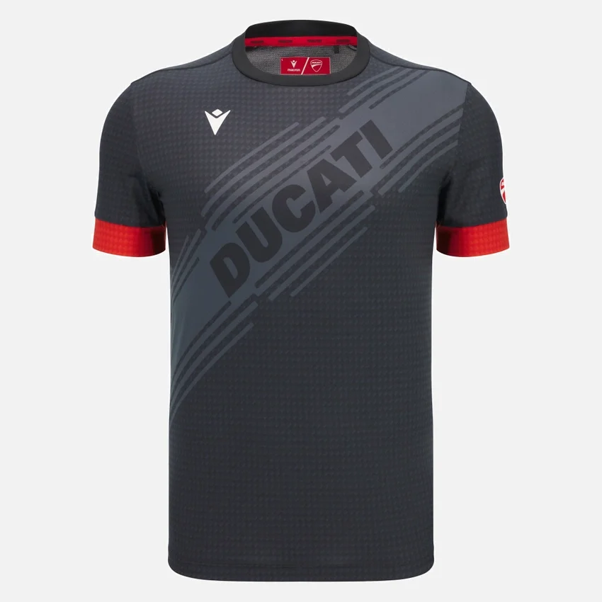 Siyah Padel Gömleği Macron X Ducati Siyah Padel Gömleği Macron X Ducati