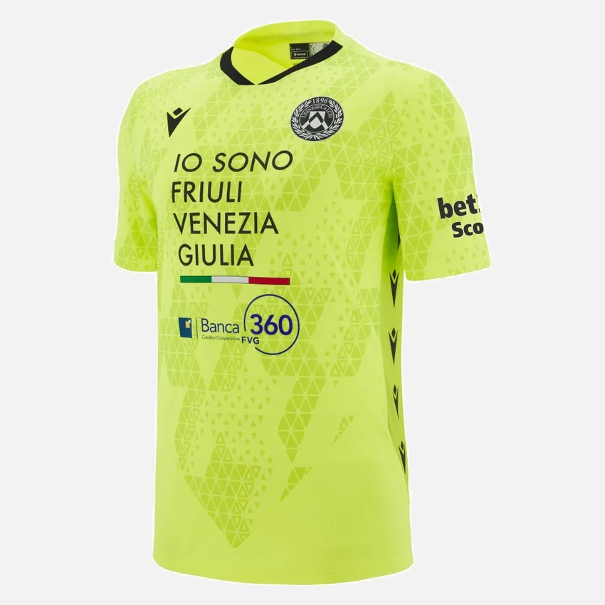 Udinese Calcio 2025/26 Yetişkin Kaleci Ev Maçı Gömleği Udinese Calcio 2025/26 Yetişkin Kaleci Ev Maçı Gömleği
