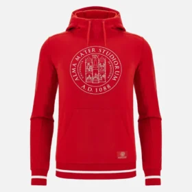 Unibo Koleksiyonu Kırmızı Fırçalanmış Kapüşonlu Sweatshirt Yetişkinler Unibo Koleksiyonu Kırmızı Fırçalanmış Kapüşonlu Sweatshirt Yetişkinler
