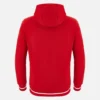 Unibo Koleksiyonu Kırmızı Fırçalanmış Kapüşonlu Sweatshirt Yetişkinler