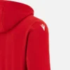 Unibo Koleksiyonu Kırmızı Fırçalanmış Kapüşonlu Sweatshirt Yetişkinler