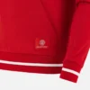 Unibo Koleksiyonu Kırmızı Fırçalanmış Kapüşonlu Sweatshirt Yetişkinler