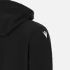 Unibo Koleksiyonu Siyah Fırçalanmış Kapüşonlu Sweatshirt Yetişkinler