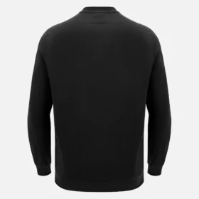Unibo Koleksiyonu Siyah Fırçalanmamış Bisiklet Yaka Sweatshirt Yetişkinler