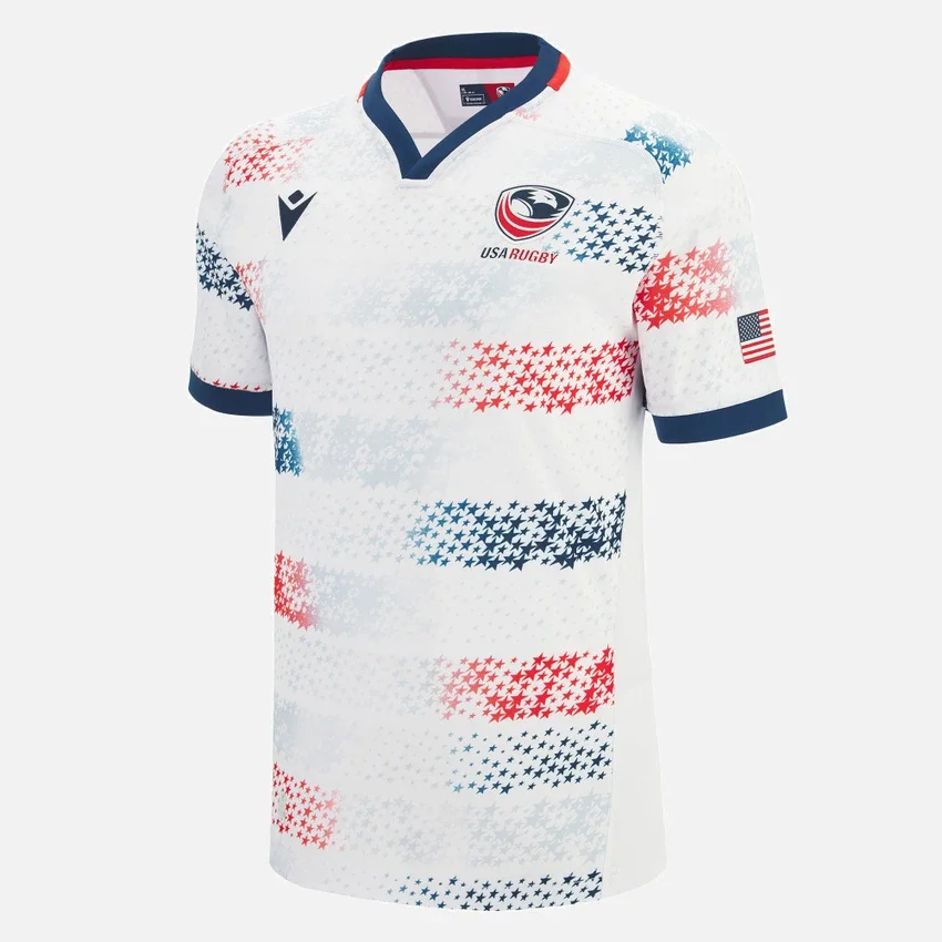 USA Rugby 2025/26 Yetişkinler İçin Ev Sahibi Takım Replika Gömleği USA Rugby 2025/26 Yetişkinler İçin Ev Sahibi Takım Replika Gömleği
