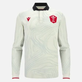 Welsh Rugby 2025/26 Deplasman Uzun Kolluklu Pamuklu Gömlek
