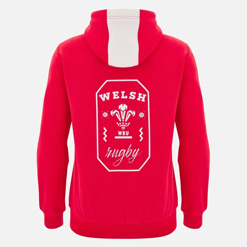 Welsh Rugby 2025/26 Kırmızı Taraftar Kapüşonlular Welsh Rugby 2025/26 Kırmızı Taraftar Kapüşonlular