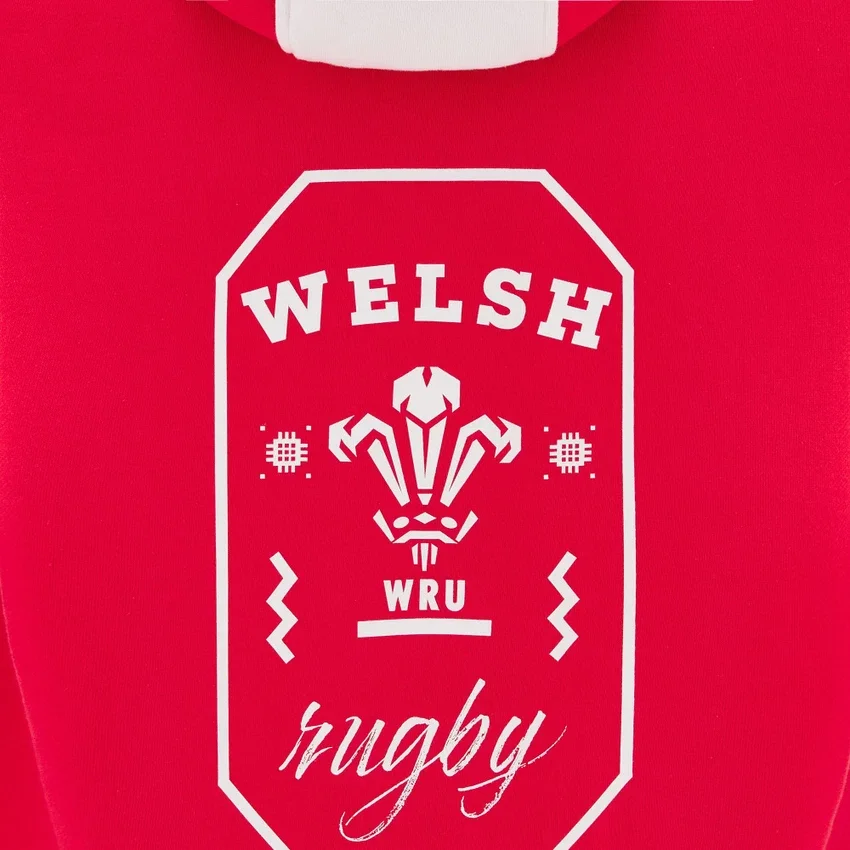 Welsh Rugby 2025/26 Kırmızı Taraftar Kapüşonlular Welsh Rugby 2025/26 Kırmızı Taraftar Kapüşonlular